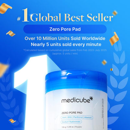 Medicube:  Affordable Glass Glow Skincare Set / Includes 8 TOP-SELLING products for Gentle Skin Renewal