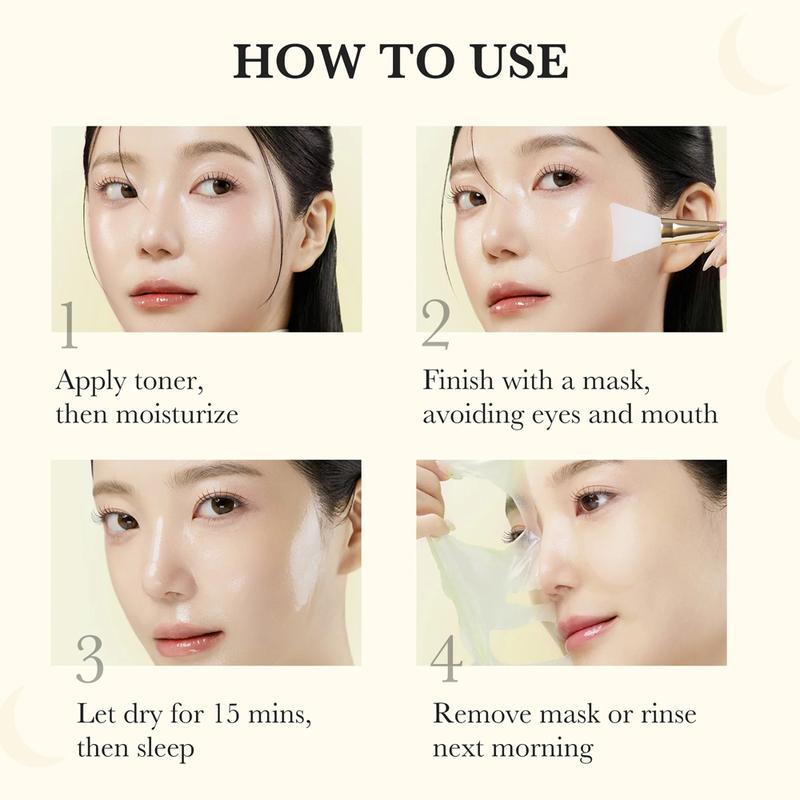 Medicube Korean Collagen Mask Kojic Acid Turmeric Night Wrapping Mask Overnight Wrapping Mask, Morning Shed, Turmeric, Niacinamide, Vitamin C Skincare Skin Repair Comfort Pink Natural Moisture Soothing Glass Skin Hydrating Poreless Brightening Gel