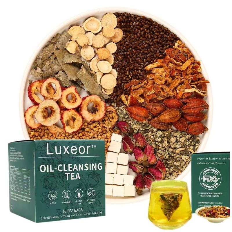 Oil-Cleansing yerba magic-Tea, loaded tea Herbal tea 10-Pack Box Pure Ingredients energydrink Natural Infusion Flavor Naturally Caffeine-Free Daily Ritual Beverage Natural Winter Melon Lotus Leaf Tea Healthy Vegan Fruit christmas gift