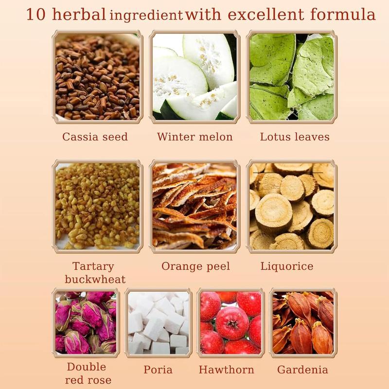 Oil-Cleansing yerba magic-Tea, loaded tea Herbal tea 10-Pack Box Pure Ingredients energydrink Natural Infusion Flavor Naturally Caffeine-Free Daily Ritual Beverage Natural Winter Melon Lotus Leaf Tea Healthy Vegan Fruit christmas gift