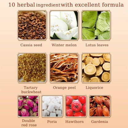 Oil-Cleansing yerba magic-Tea, loaded tea Herbal tea 10-Pack Box Pure Ingredients energydrink Natural Infusion Flavor Naturally Caffeine-Free Daily Ritual Beverage Natural Winter Melon Lotus Leaf Tea Healthy Vegan Fruit christmas gift